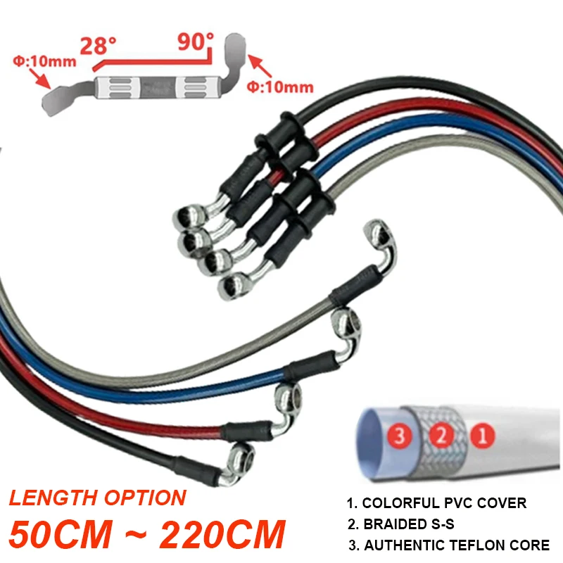 2X 10mm 28-90 Grados Manguera  - Motorcycle Brake Cable reseña y precio