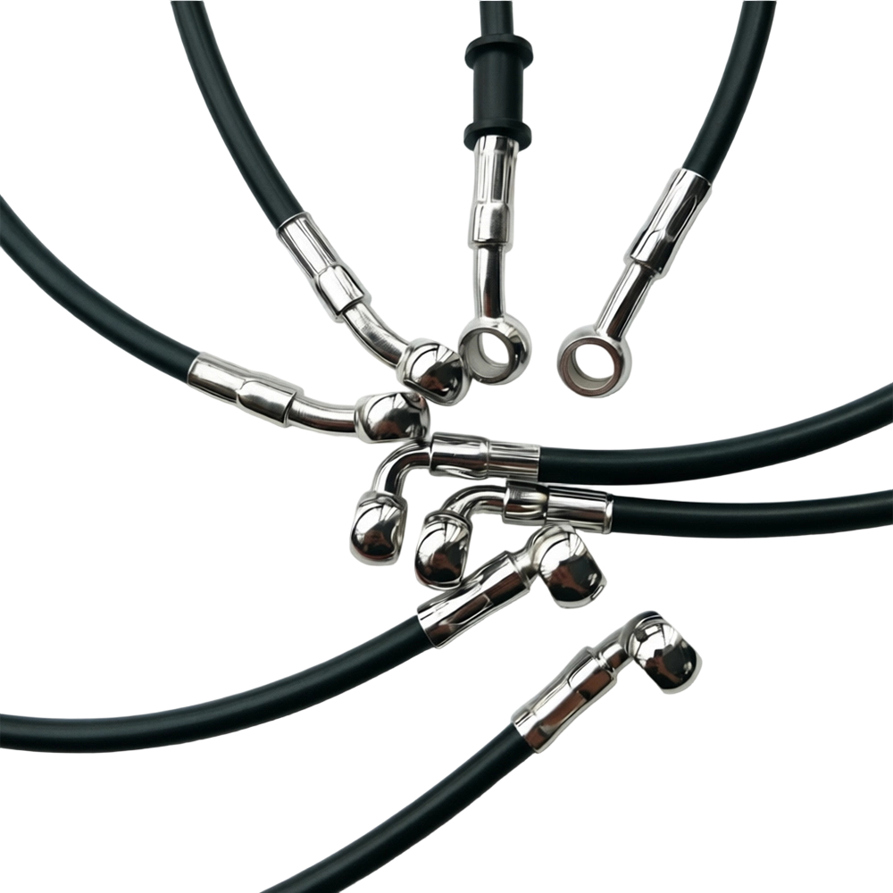 Negro 28 ° -90 °   Manguera de - Brake Line Motorcycle reseña y precio