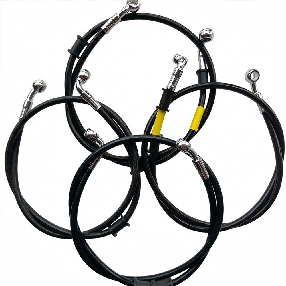 Negro 28 ° -90 °   Manguera de - Brake Line Motorcycle reseña y precio